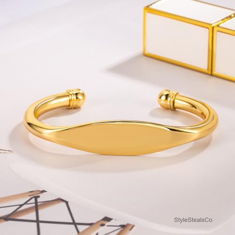 Adjustable 925 Sterling Silver Bangle Bracelet St… - image 6